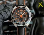 Replica Tag Heuer Formula 1 Chronograph Watch Stainless Steel Black & Orange Dial 41MM